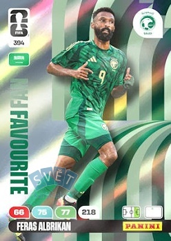 Feras Albrikan Saudi Arabia Panini FIFA World Cup 2026 Adrenalyn XL Fan Favourite #394
